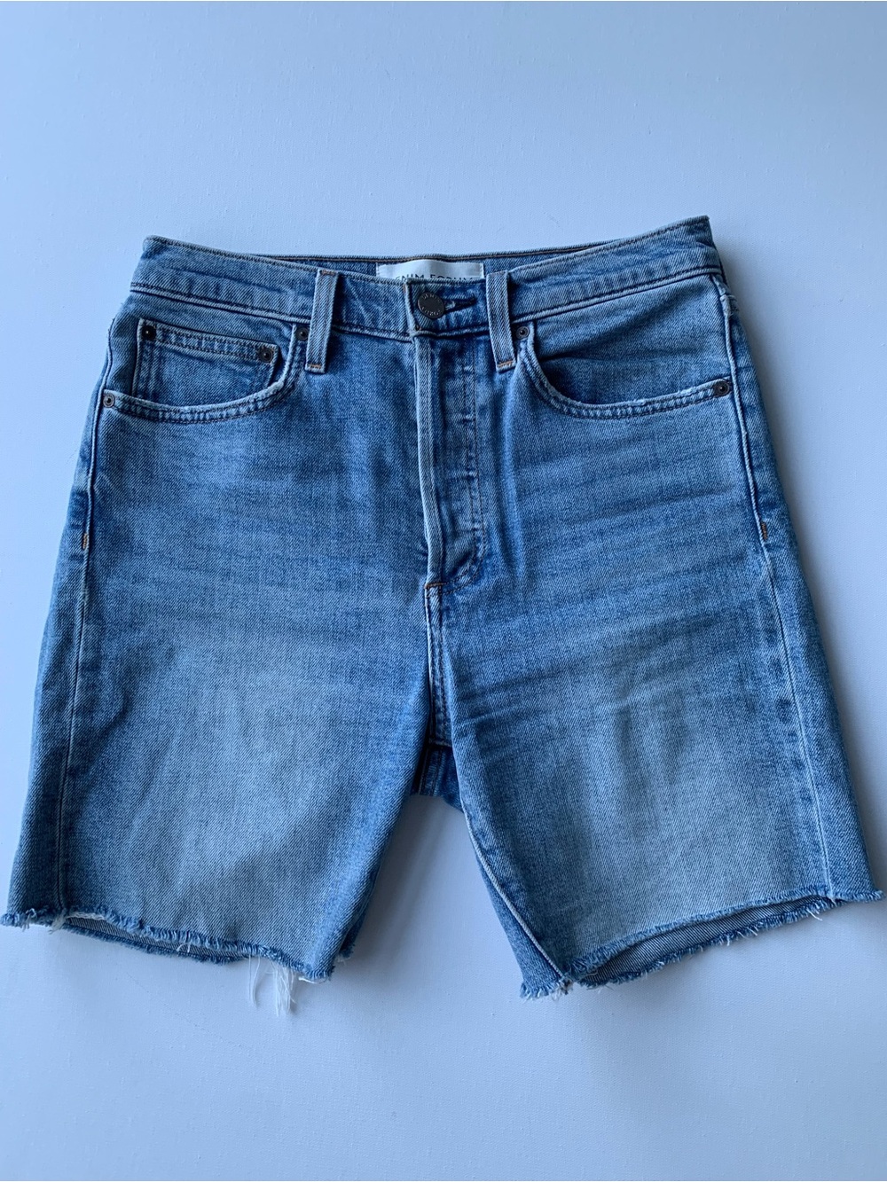 Denim Forum The Yoko Bermuda  Denim Shorts women’s size 27 high rise slim